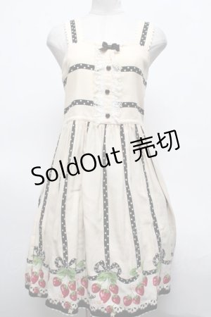 画像: Shirley Temple / いちごptサンドレス  キナリ S-25-03-09-072-ET-OP-HR-ZS