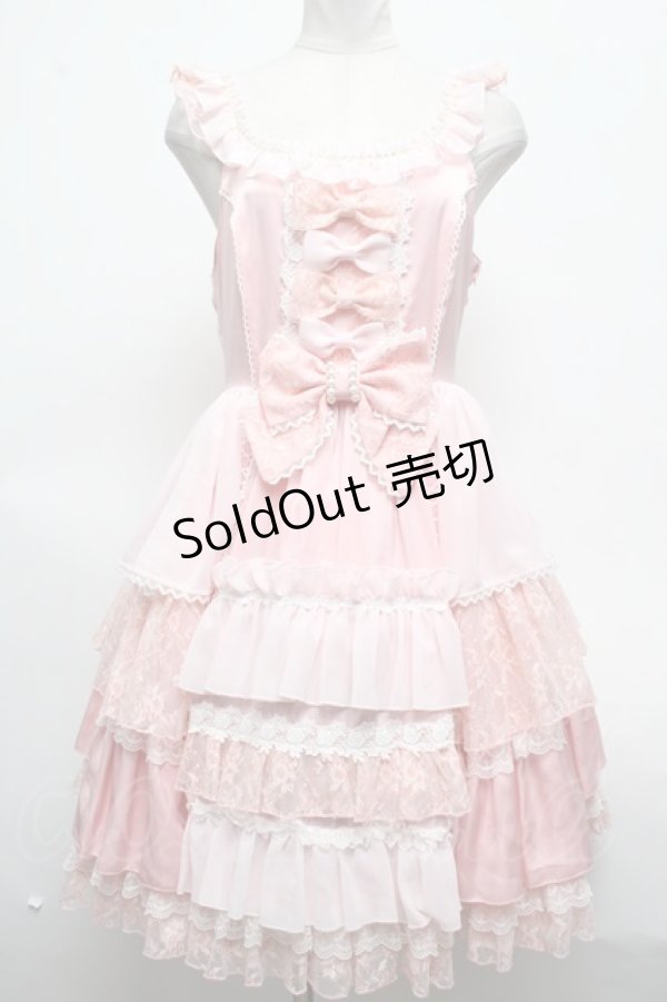画像1: Angelic Pretty / Romantic Fleurジャンパースカート  ピンク S-25-03-09-074-AP-OP-HR-ZS (1)
