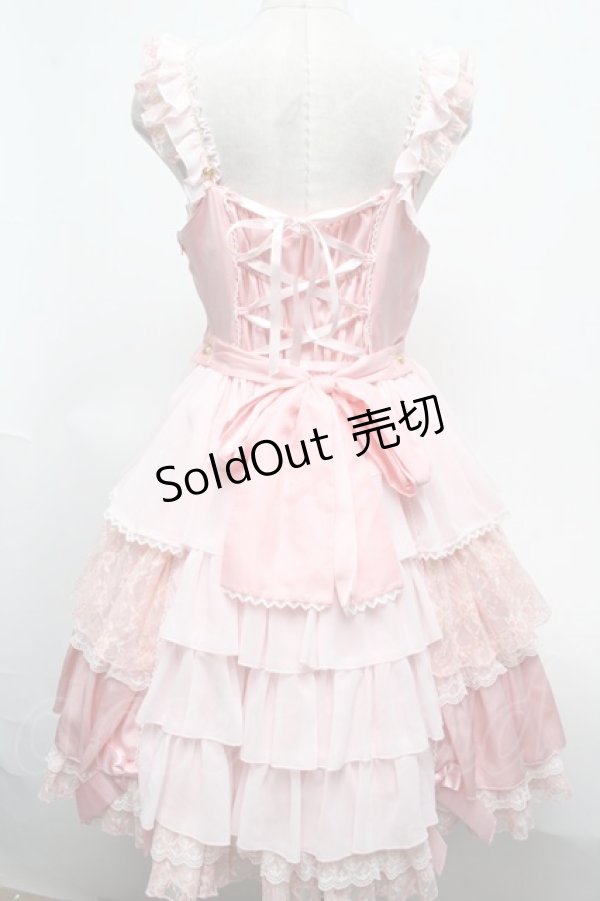 画像2: Angelic Pretty / Romantic Fleurジャンパースカート  ピンク S-25-03-09-074-AP-OP-HR-ZS (2)