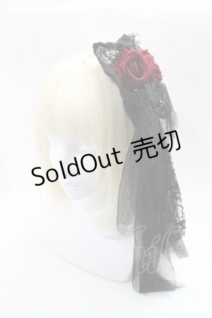 画像: GOTH / バラコサージュヘアクリップ  黒 S-25-03-09-009-GO-AC-HR-ZS