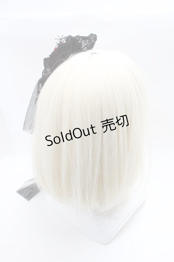 画像2: GOTH / バラコサージュヘアクリップ  黒 S-25-03-09-009-GO-AC-HR-ZS (2)