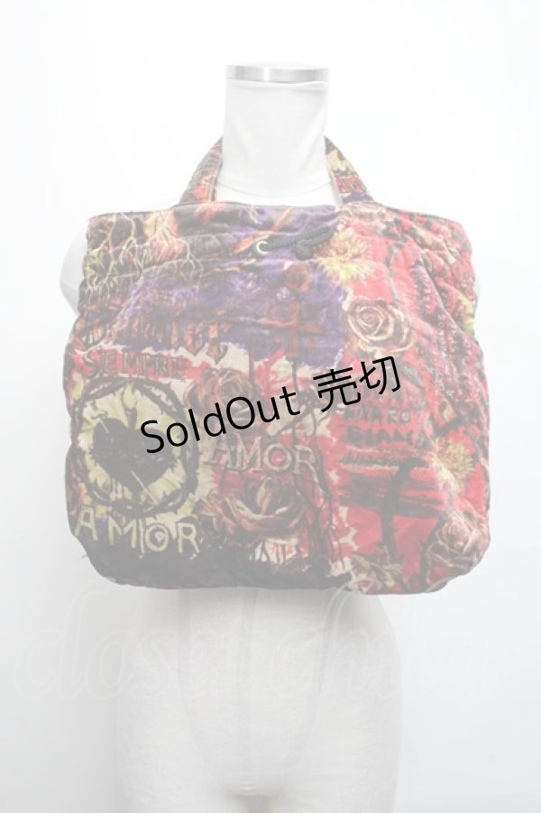 画像2: Jean Paul GAULTIER / ベロアハンドバッグ  マルチ S-25-03-09-015-GO-BG-AS-ZS (2)