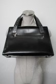 画像2: Jean Paul GAULTIER / ロゴ型押しハンドバッグ  黒 S-25-03-09-016-GO-BG-AS-ZS (2)