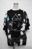 画像1: MINT NeKO / 切替オーバーサイズトップス  黒 S-25-03-09-024-HN-TO-AS-ZS (1)