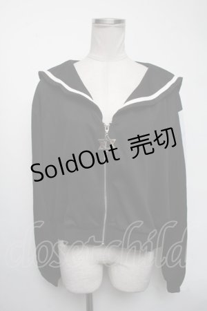 画像: KRY CLOTHING / 「都子×KRY」セーラージャケット  黒 S-25-03-09-030-EL-TO-AS-ZS