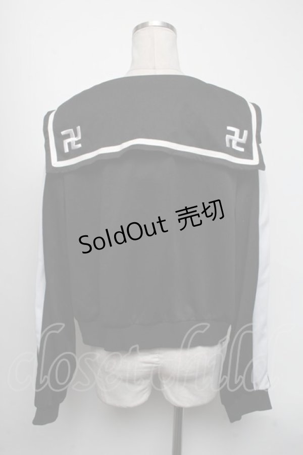 画像2: KRY CLOTHING / 「都子×KRY」セーラージャケット  黒 S-25-03-09-030-EL-TO-AS-ZS (2)