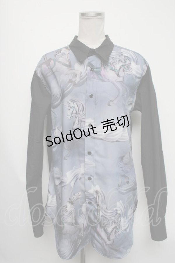 画像1: 【SALE】MILKBOY / DREAMLANDシャツ  黒 S-25-03-09-031-MB-BL-AS-ZT343 (1)