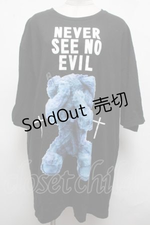 画像: MILKBOY / NEVER SEE NO EVIL Tシャツ  黒 S-25-03-09-035-MB-TO-AS-ZS