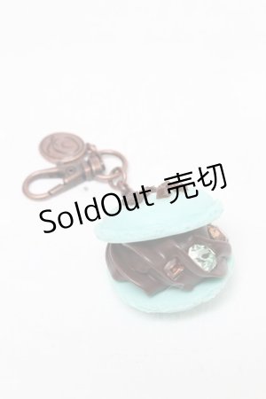 画像: Q-pot. / ミントチョコレートマカロンバッグチャーム  ミント S-25-03-10-001-QP-ZA-HR-ZS