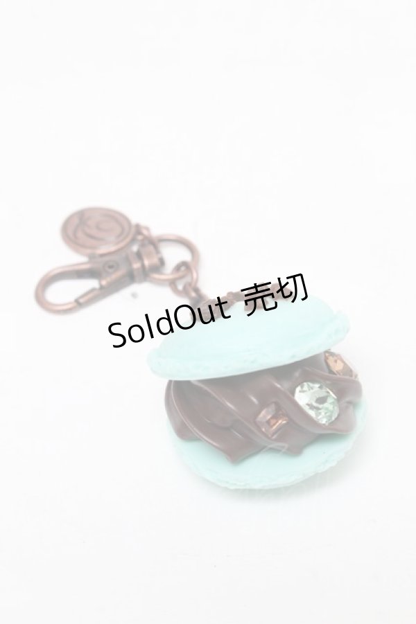 画像1: Q-pot. / ミントチョコレートマカロンバッグチャーム  ミント S-25-03-10-001-QP-ZA-HR-ZS (1)