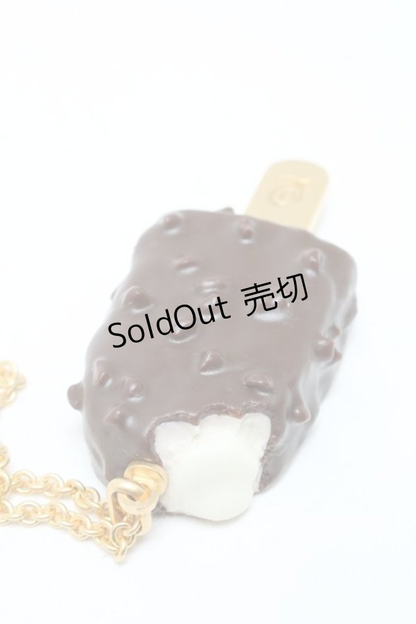 画像3: Q-pot. / チョコレートアイスバーネックレス  ブラウン S-25-03-10-043-QP-AC-HR-ZS (3)