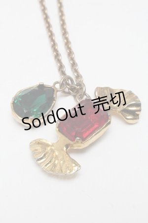 画像: Q-pot. / ジュエルキャンディーネックレス  ゴールド S-25-03-10-050-QP-AC-AS-ZS