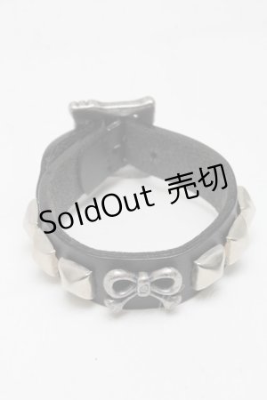 画像: Q-pot. / リボーンレザーブレスレット  黒 S-25-03-10-056-QP-AC-AS-ZS
