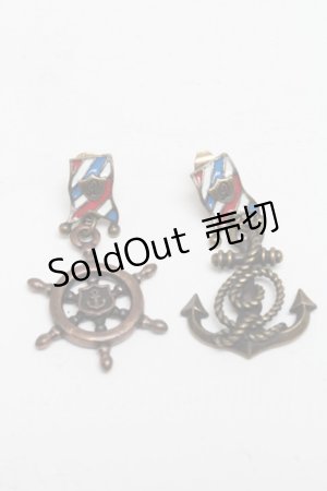 画像: Q-pot. / アンカーピアス  アンティクゴールド S-25-03-10-1043-QP-AC-AS-ZS