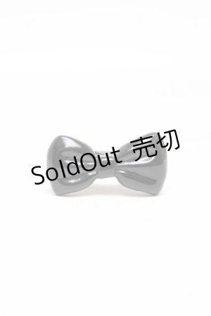 画像: Q-pot. / リボンリング  黒 S-25-03-10-1006-QP-AC-AS-ZS