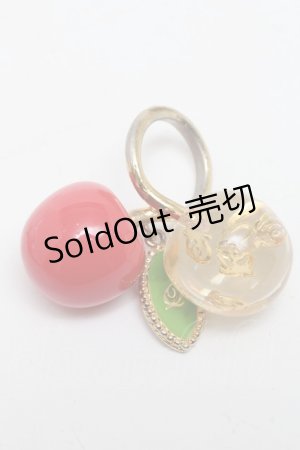画像: Q-pot. / チェリーリング 11 赤 S-25-03-10-1020-QP-AC-AS-ZS