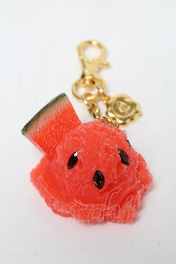 画像1: Q-pot. / Watermelon Sherbetチャーム  レッド S-25-03-10-012-QP-ZA-HR-ZS (1)