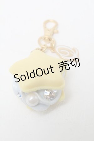 画像: Q-pot. / ひとつ星マカロンキーホルダー  イエロー S-25-03-10-019-QP-AC-HR-ZS