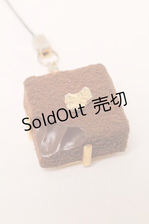 画像: Q-pot. / リュクスショコラストラップ  ブラウン S-25-03-10-022-QP-ZA-HR-ZS