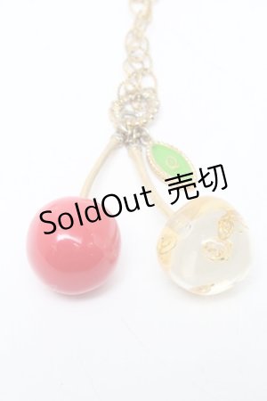 画像: Q-pot. / チェリーネックレス  赤 S-25-03-10-035-QP-AC-AS-ZS