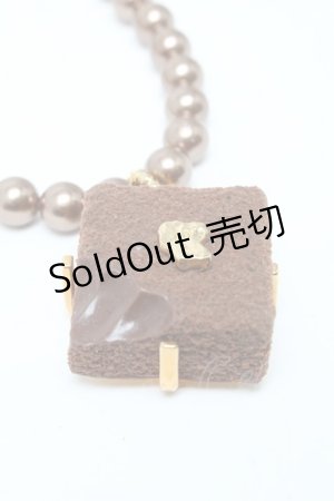 画像: Q-pot. / リュクスショコラパールネックレス  ブラウン S-25-03-10-040-QP-AC-HR-ZS