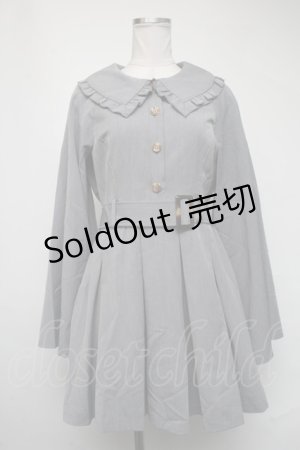 画像: axes femme POETIQUE / スリット袖風ノースリワンピ  グレー S-25-03-11-053-AX-OP-AS-ZS