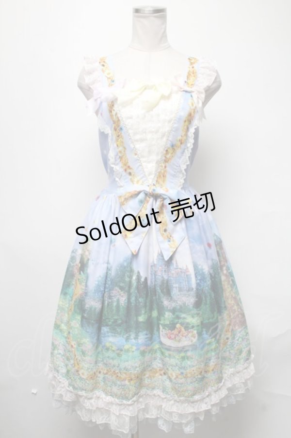 画像1: BABY,THE STARS SHINE BRIGHT / Princess Rapunzel 〜魔法の髪のフローラルガーランド〜後ろバッスル  ラベンダー S-25-03-11-067-BA-OP-AS-ZS (1)