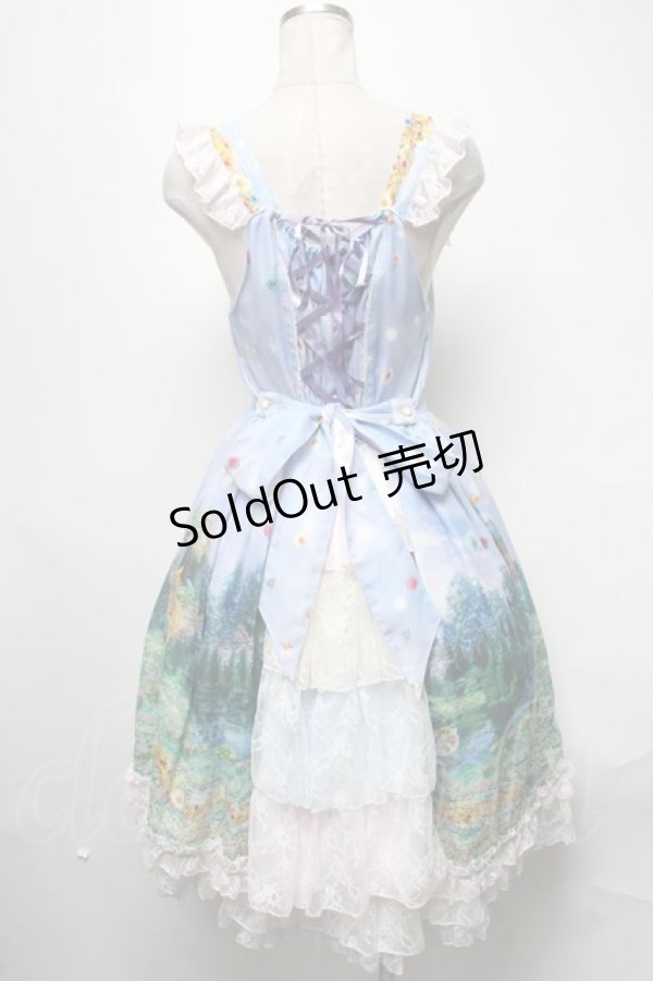 画像2: BABY,THE STARS SHINE BRIGHT / Princess Rapunzel 〜魔法の髪のフローラルガーランド〜後ろバッスル  ラベンダー S-25-03-11-067-BA-OP-AS-ZS (2)