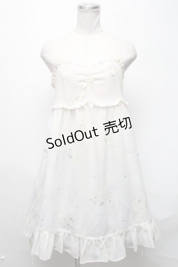 画像1: Ank Rouge / 天使柄ベビードールワンピース  オフ S-25-03-11-068-CA-OP-HR-ZS (1)