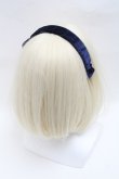 画像2: axes femme / ベロアリボンカチューシャ  紺 S-25-03-11-011-AX-AC-HR-ZS (2)