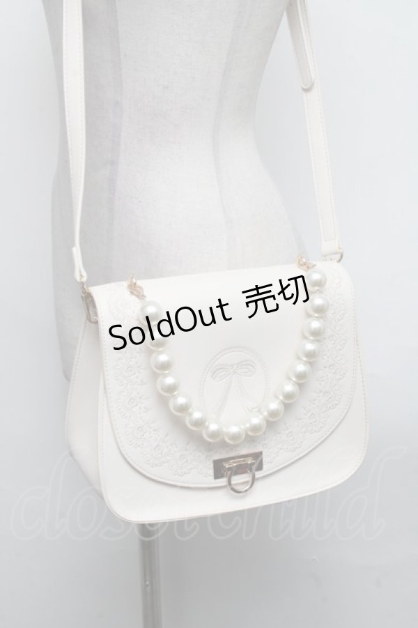 画像1: axes femme POETIQUE / パールハンドルバッグ  オフ S-25-03-11-018-AX-BG-AS-ZS (1)