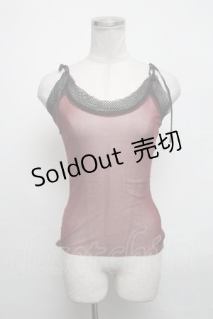 画像: Jean Paul GAULTIER CLASSIQUE / パワーネットキャミソール  ワイン S-25-03-11-026-GO-TO-AS-ZS