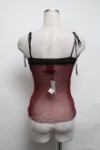 画像2: Jean Paul GAULTIER CLASSIQUE / パワーネットキャミソール  ワイン S-25-03-11-026-GO-TO-AS-ZS (2)