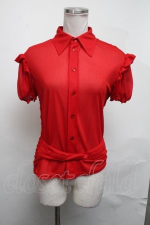 画像: Jean Paul GAULTIER / パワーネット襟付きトップス 40 赤 S-25-03-11-033-GO-TO-AS-ZS