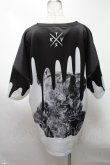 画像2: TRAVAS TOKYO / Oozy bear BIG Tee  黒ｘ白 S-25-03-13-049-PU-TS-HR-ZS (2)