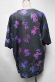 画像2: NieR Clothing / 総柄トップス  黒 S-25-03-13-052-PU-TS-HR-ZS (2)