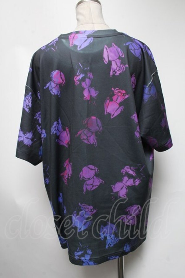 画像2: NieR Clothing / 総柄トップス  黒 S-25-03-13-052-PU-TS-HR-ZS (2)
