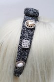画像3: Swankiss / SX elegant tweed カチューシャ  黒 S-25-03-13-006-CA-AC-HR-ZS (3)