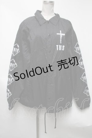 画像: TRAVAS TOKYO / Furry bearコーチジャケット  黒 S-25-03-13-062-PU-JA-HR-ZS