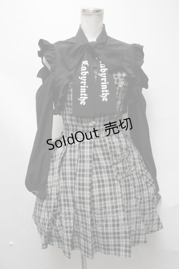 画像1: Ank Rouge / ボレロ付チェックワンピース  グレー S-25-03-13-064-CA-OP-AS-ZS (1)