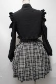 画像2: Ank Rouge / ボレロ付チェックワンピース  グレー S-25-03-13-064-CA-OP-AS-ZS (2)