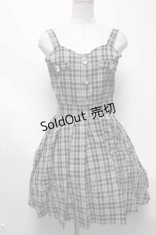 画像3: Ank Rouge / ボレロ付チェックワンピース  グレー S-25-03-13-064-CA-OP-AS-ZS (3)