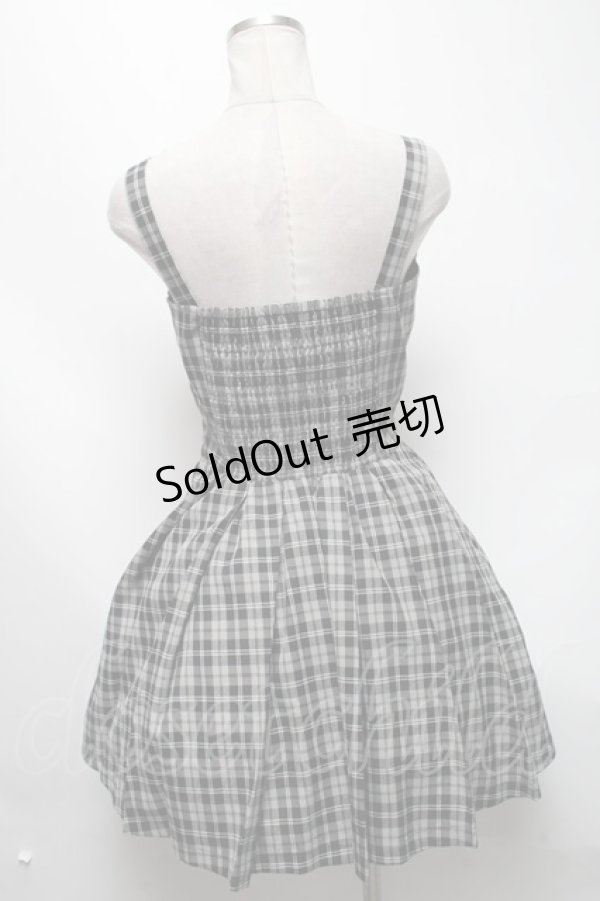 画像4: Ank Rouge / ボレロ付チェックワンピース  グレー S-25-03-13-064-CA-OP-AS-ZS (4)