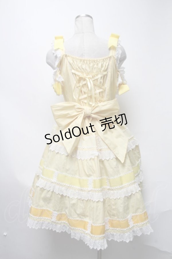 画像2: BABY,THE STARS SHINE BRIGHT / Le Ruban Ombre Roseジャンパースカート  イエロー S-25-03-13-069-BA-OP-AS-ZS (2)