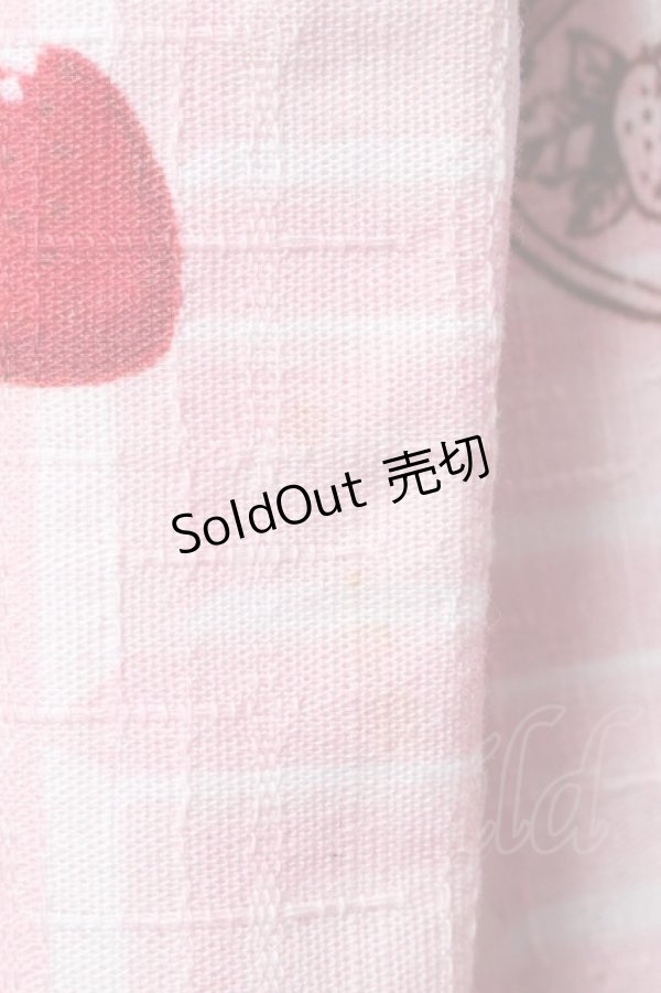 画像4: BABY,THE STARS SHINE BRIGHT / Strawberry Loves Chocolate柄ジャンパースカートI  ピンク S-25-03-13-070-BA-OP-AS-ZS (4)