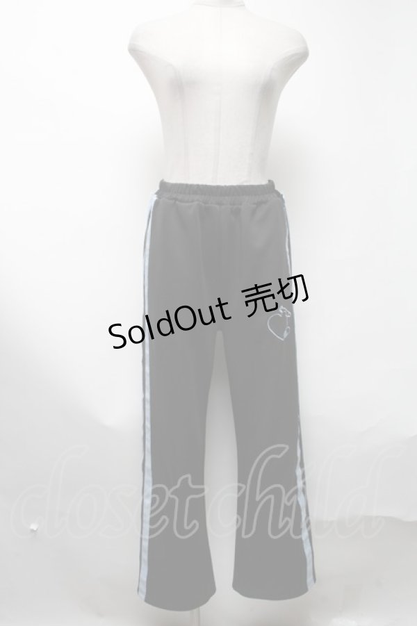 画像1: ACDC RAG / 安心ジャージパンツ  黒ｘサックス S-25-03-13-086-PU-PA-HR-ZS (1)