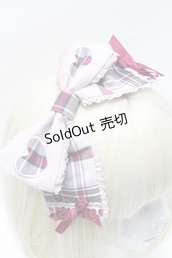 画像3: Angelic Pretty / Heartfulチェックカチューシャ  ピンク S-25-03-13-009-AP-AC-AS-ZS (3)