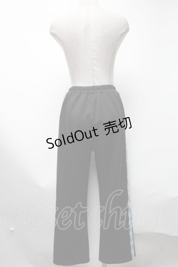 画像2: ACDC RAG / 安心ジャージパンツ  黒ｘサックス S-25-03-13-086-PU-PA-HR-ZS (2)