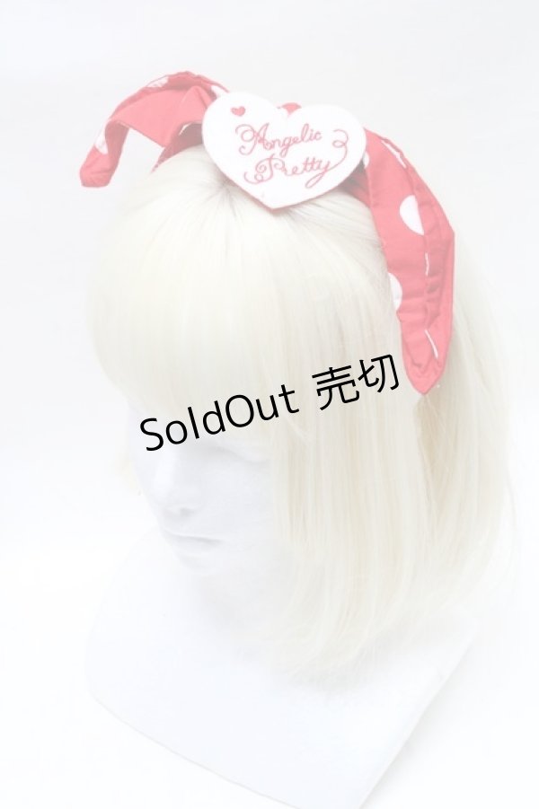画像1: Angelic Pretty / Milkshakeヘアバンド(大水玉)  赤 S-25-03-13-010-AP-AC-AS-ZS (1)