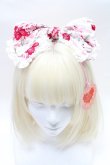 画像2: BABY,THE STARS SHINE BRIGHT / シュガーブーケ〜永遠の乙女の憧れ〜柄カチューシャ  白ｘ赤 S-25-03-13-012-BA-AC-AS-ZS (2)